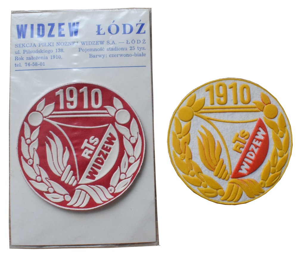 WIDZEW ŁÓDŹ naszywka 2 sztuki