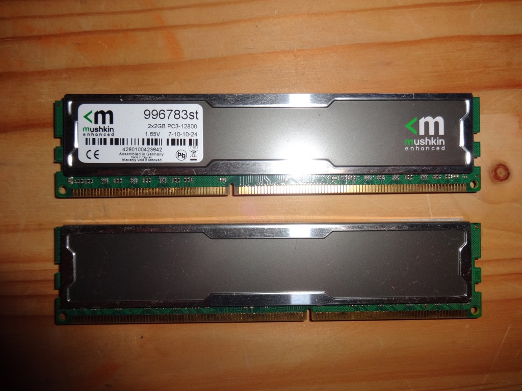 PAMIĘĆ RAM MUSHKIN 4GB (2x2GB) 12800 1600MHz