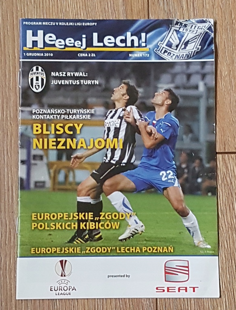 PROGRAM LECH POZNAŃ - JUVENTUS TURYN 1.12.2010