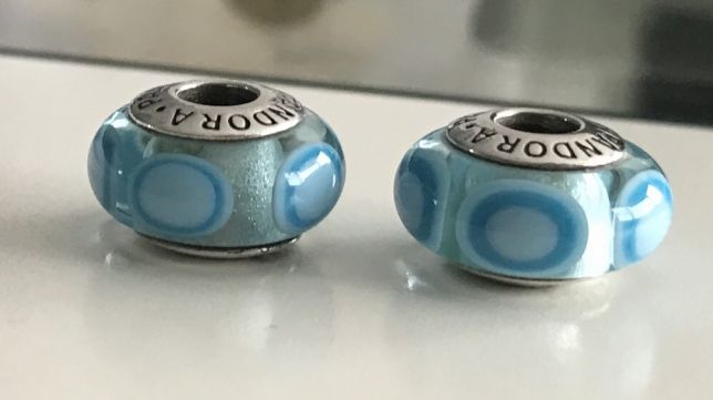 Pandora charmsy murano wycofane 2 sztuki 