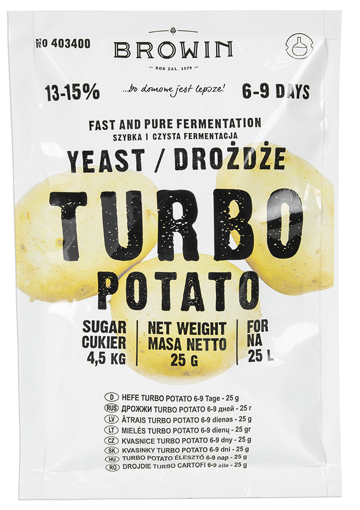 Drożdże gorzelnicze do ziemniaków Turbo Potato