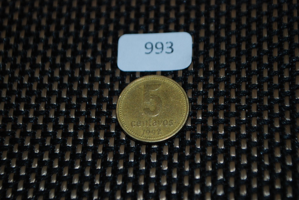 [993] moneta 5 Centavos 1992 Argentyna