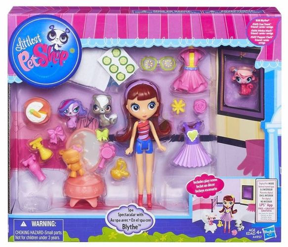 LITTLEST PET SHOP SALON SPA BLYTHE 3 ZWIERZAKI LPS