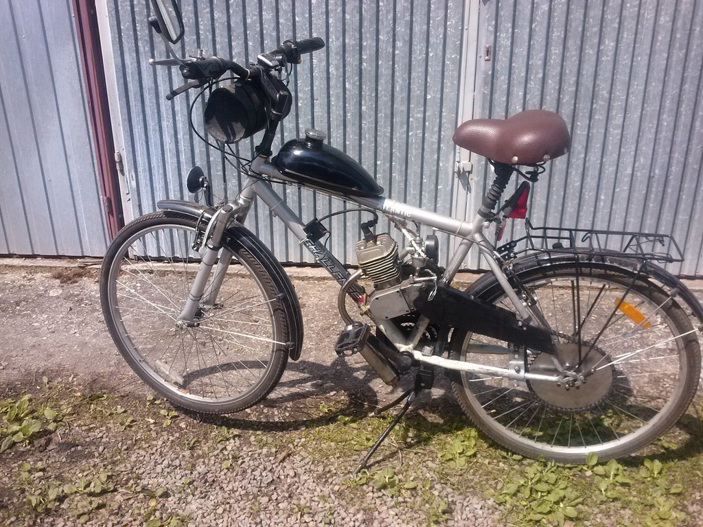 rower górski z silnikiem spalinowym 50ccm