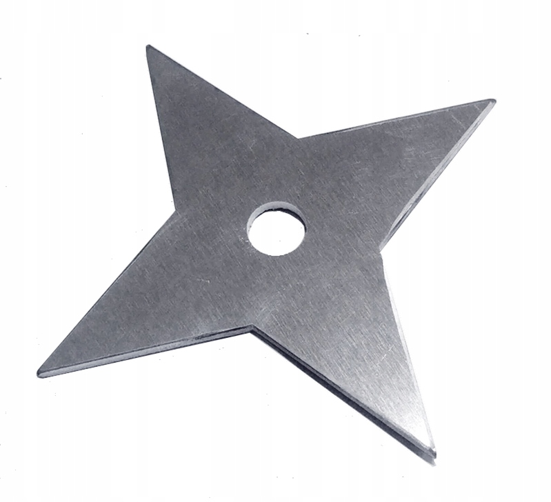 Aluminiowa 4 ramienna shuriken treningowy ninja