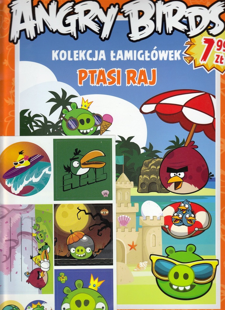 ANGRY BIRDS KOLEKCJA ŁAMIGŁÓWEK PTASI RAJ