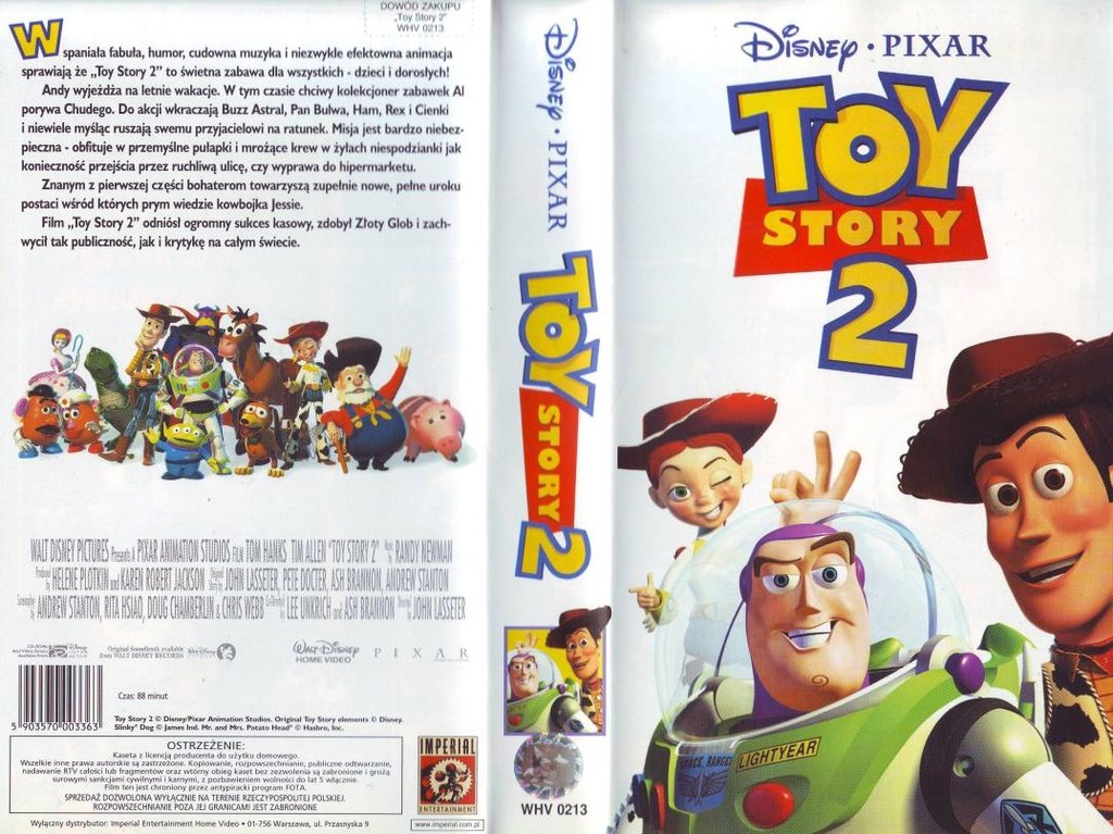 Toy Story 2 Vhs Oficjalne Archiwum Allegro