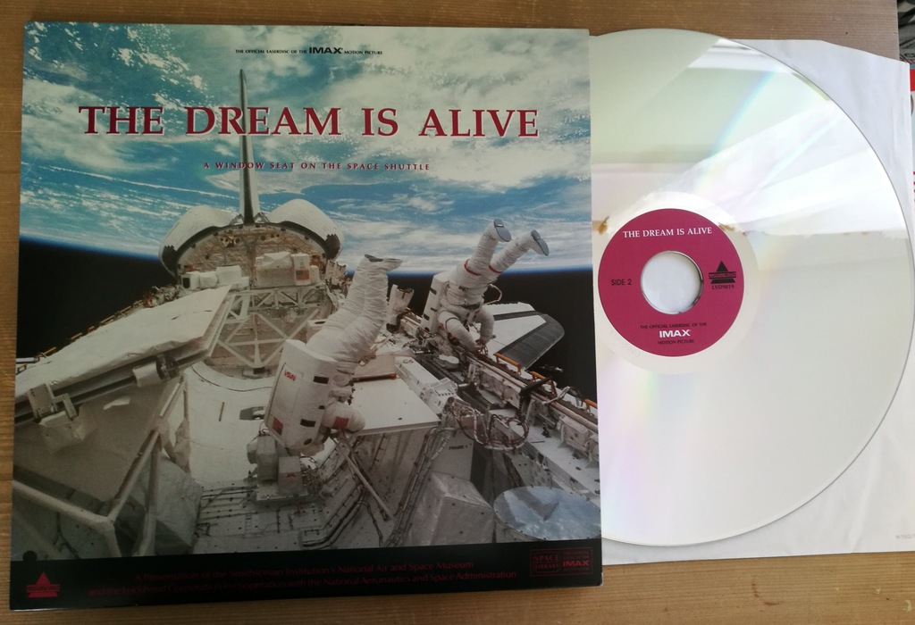 THE DREAM IS ALIVE LASERVISION CLV FILM DVD NASA