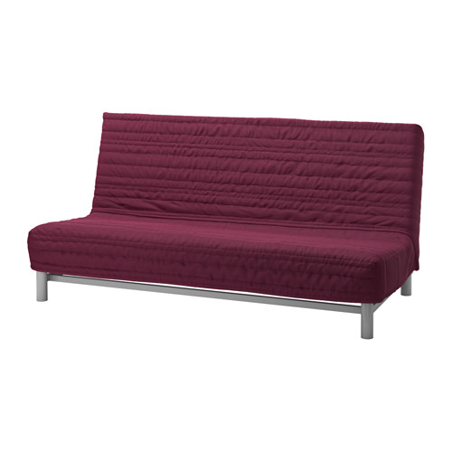 IKEA BEDDINGE LOVAS sofa rozkładana + skrzynia RÓŻ