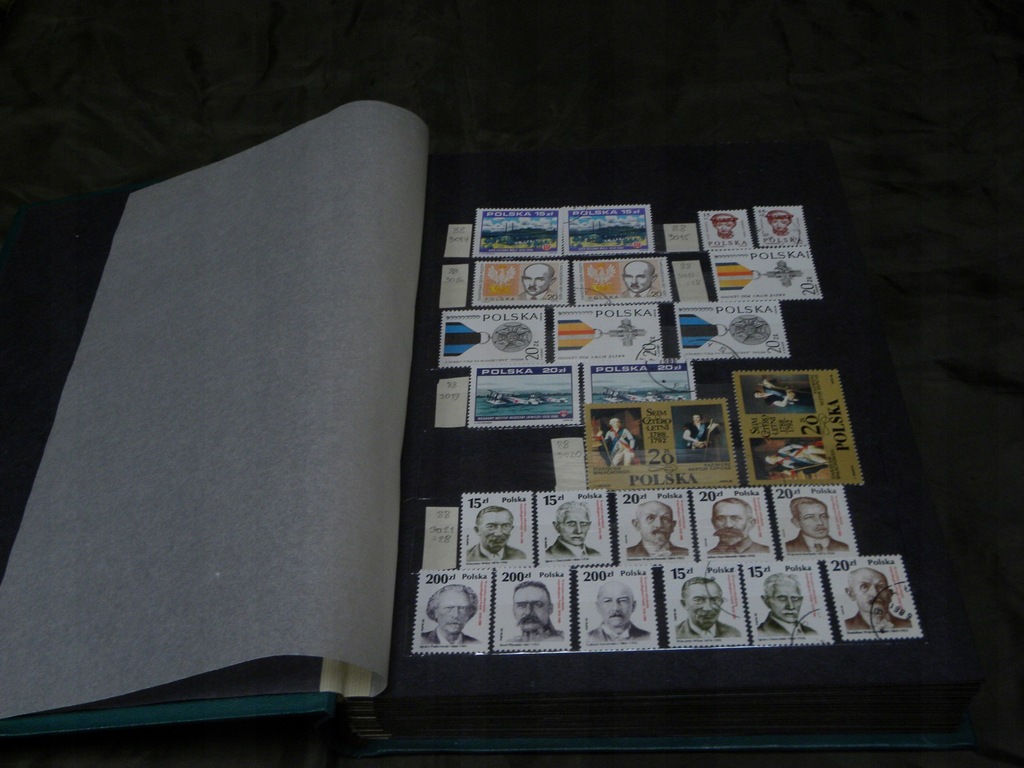 Klaser , znaczki, bloczki, 1988- 1993