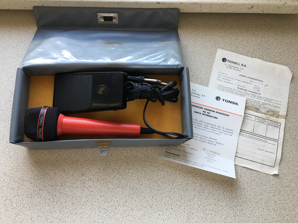 Mikrofon dynamiczny Unitra Tonsil Md 249