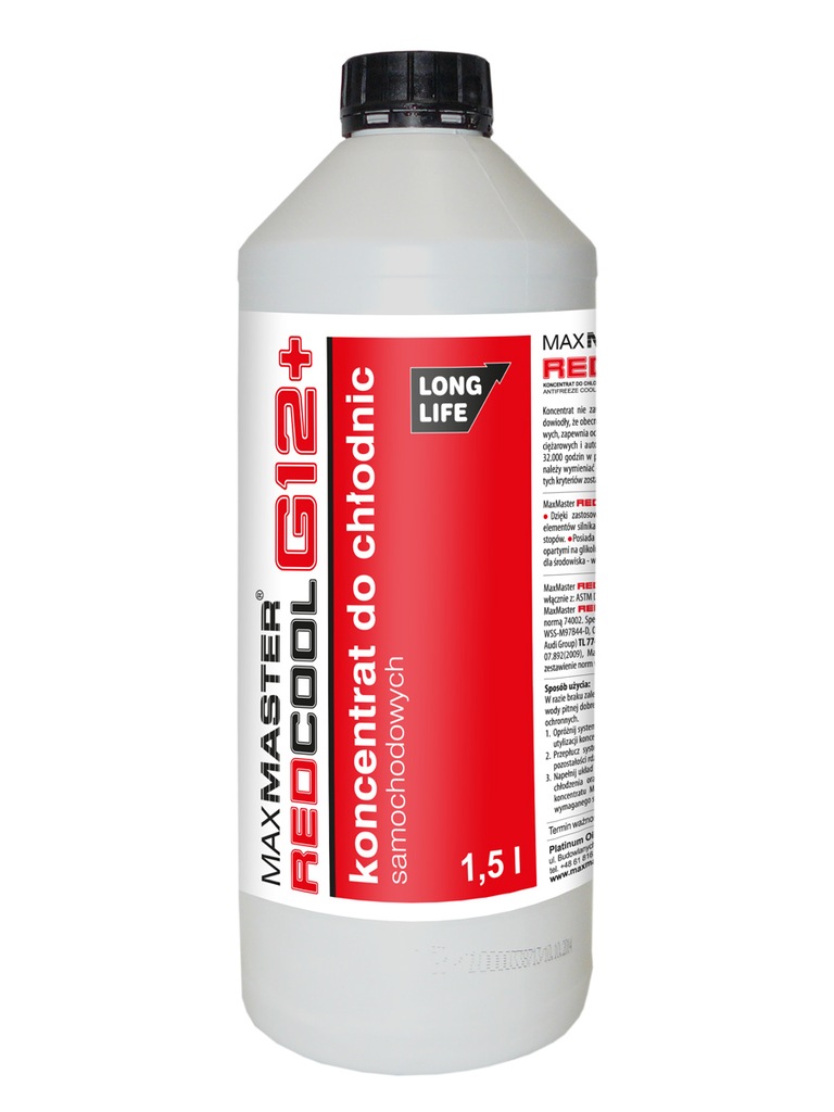 KONCENTRAT DO CHŁODNIC CZERWONY 1,5L MAXMASTER