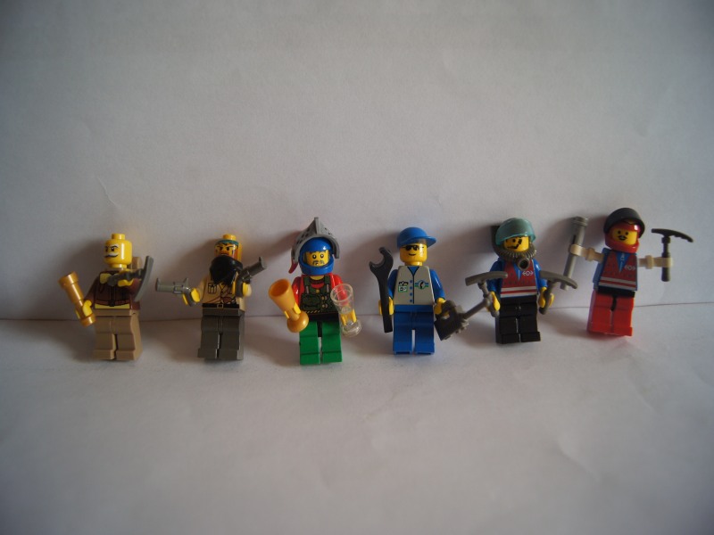 !!! klocki LEGO figurki różne 6 sztuk !!!