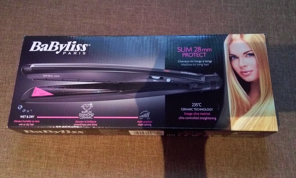 babyliss paris slim 28mm wet & dry