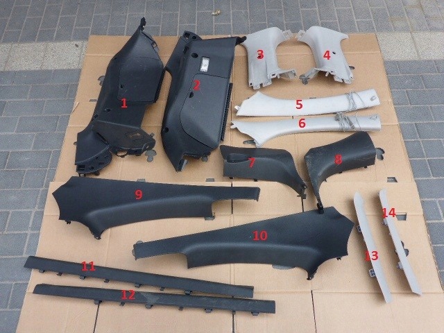 PLASTIK OSŁONA WNĘTRZA RENAULT MEGANE III COUPE