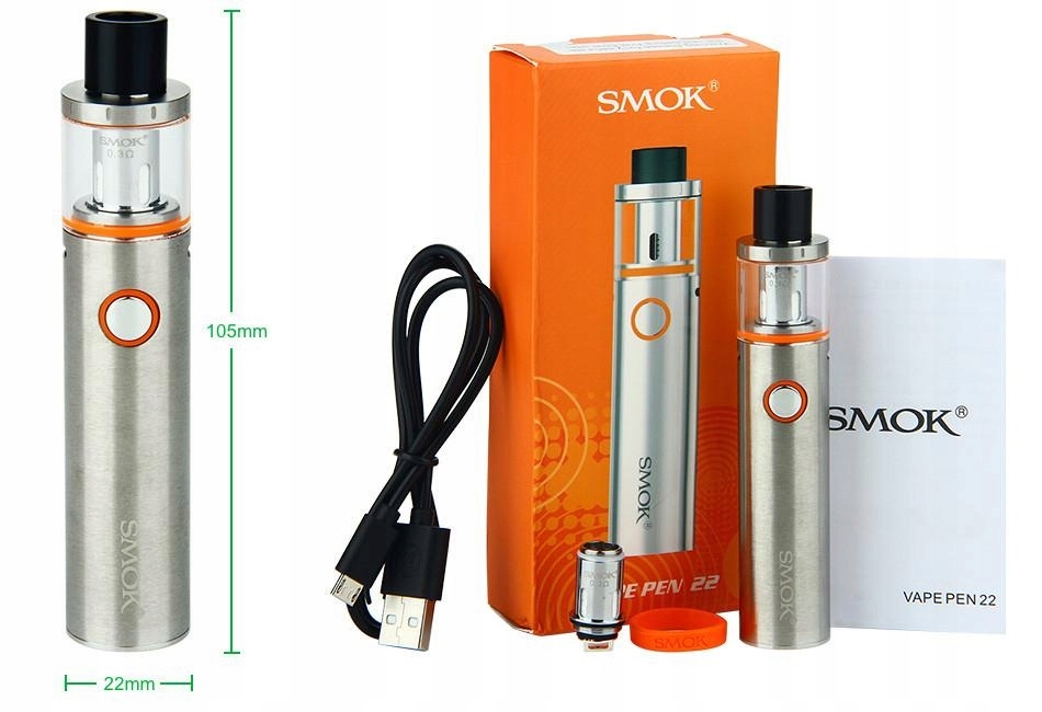 SMOK Vape Pen 22 Starter Kit SREBRNY