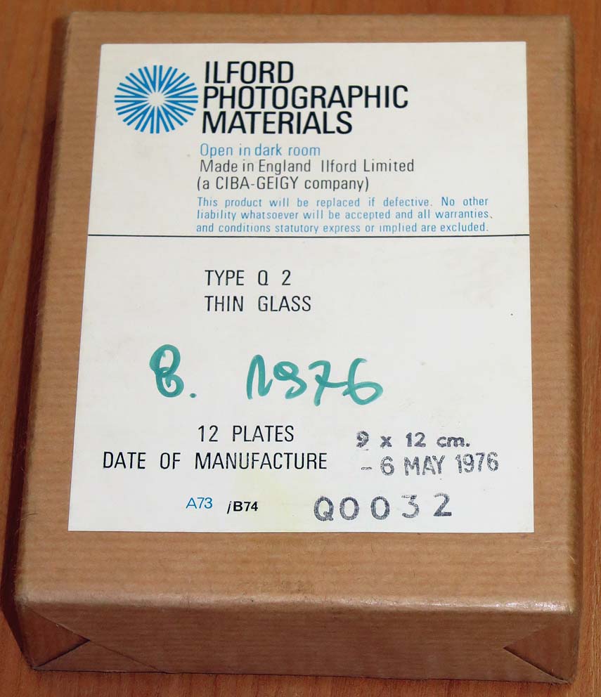 Ilford Photographic Materials Type Q2, płyty 9x12
