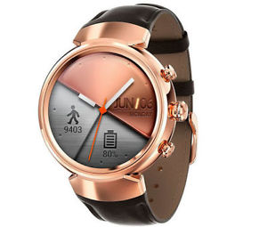Smartwatch Asus Zenwatch 3 Rose Gold brązowy pasek