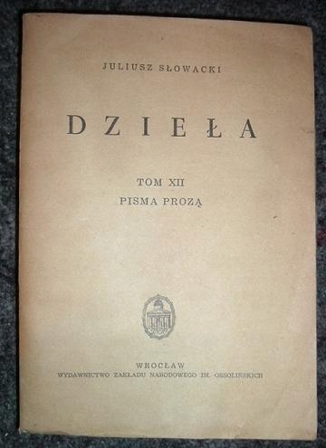 PISMA PROZĄ JULIUSZ SŁOWACKI   -BCM-
