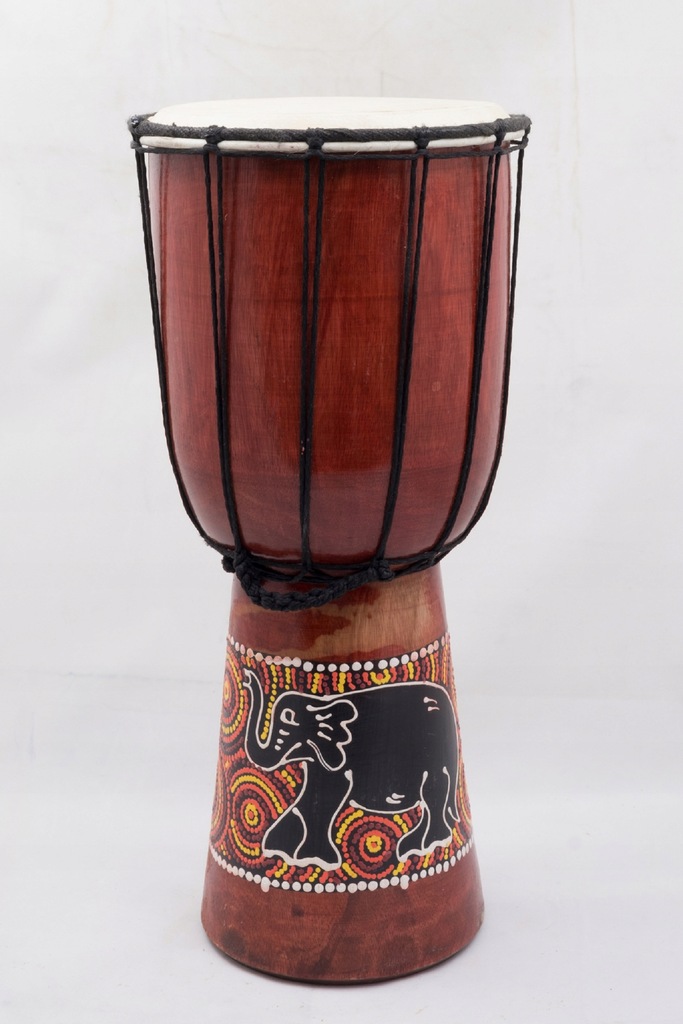 BĘBEN Djembe drewno skóra Indonezja bongos 40 cm
