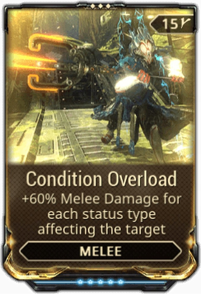 WARFRAME mods rare mod CONDITION OVERLOAD (full)