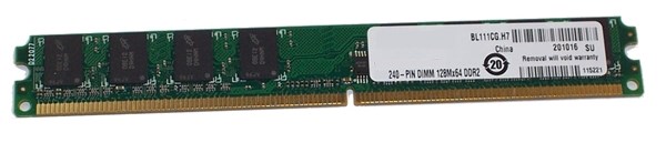 DIMM DDR2 2GB 667MHz CL5 PC2-5300U Slim