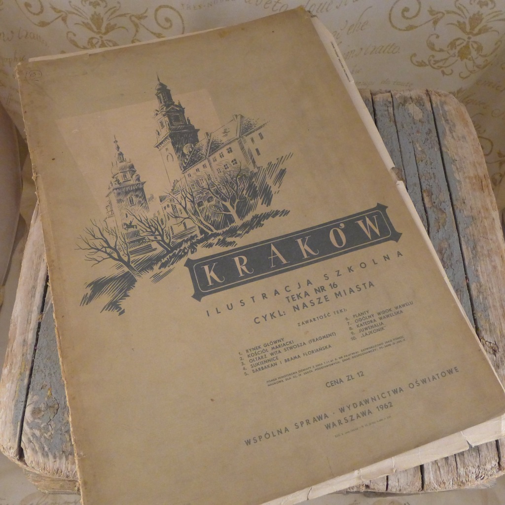 Kraków, Ilustracje Szkolne, stare druki 1962