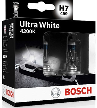 Zarowka BOSCH H7 ULTRA WHITE +30% 4200K LODZ