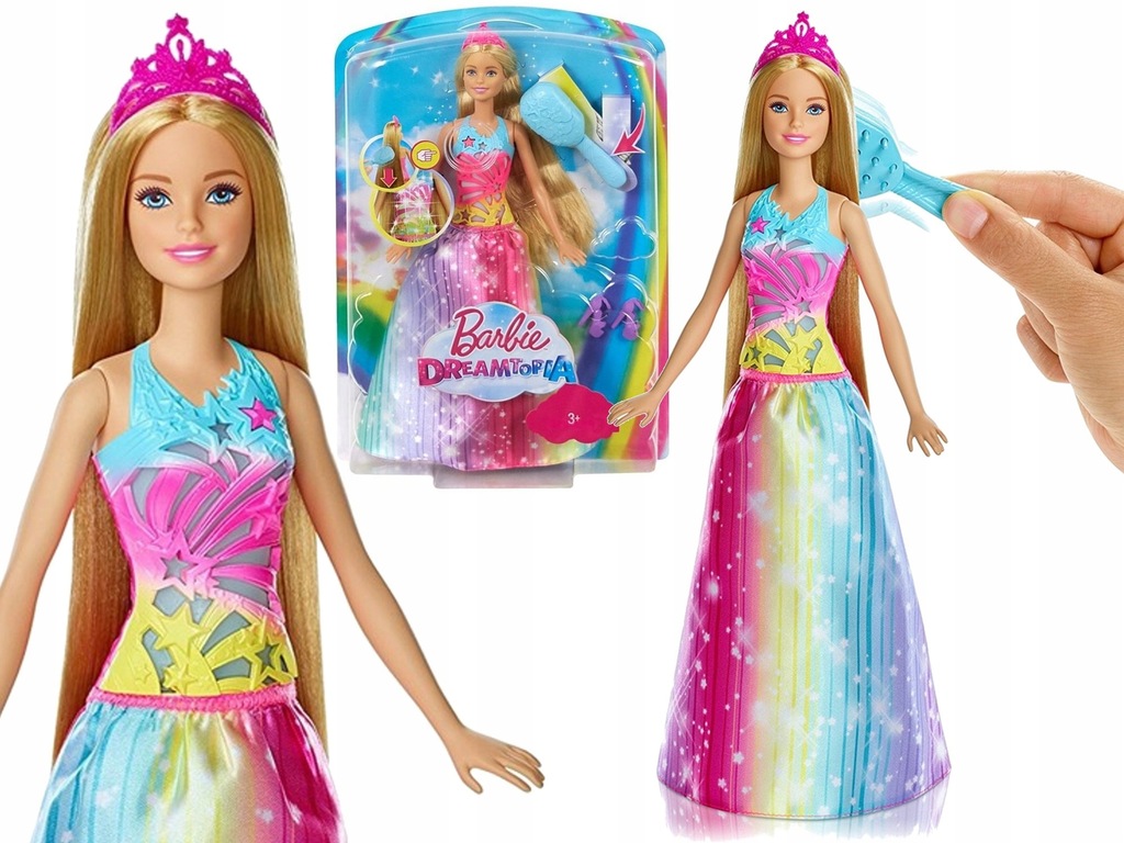 Lalka BARBIE DREAMTOPIA MAGICZNE WŁOSY KSIĘŻNICZKI