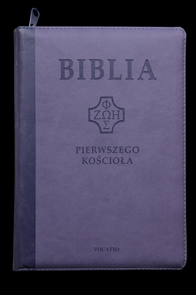 BIBLIA PIERWSZEGO KOŚCIOŁA Z PAGINATORAMI FIOLET