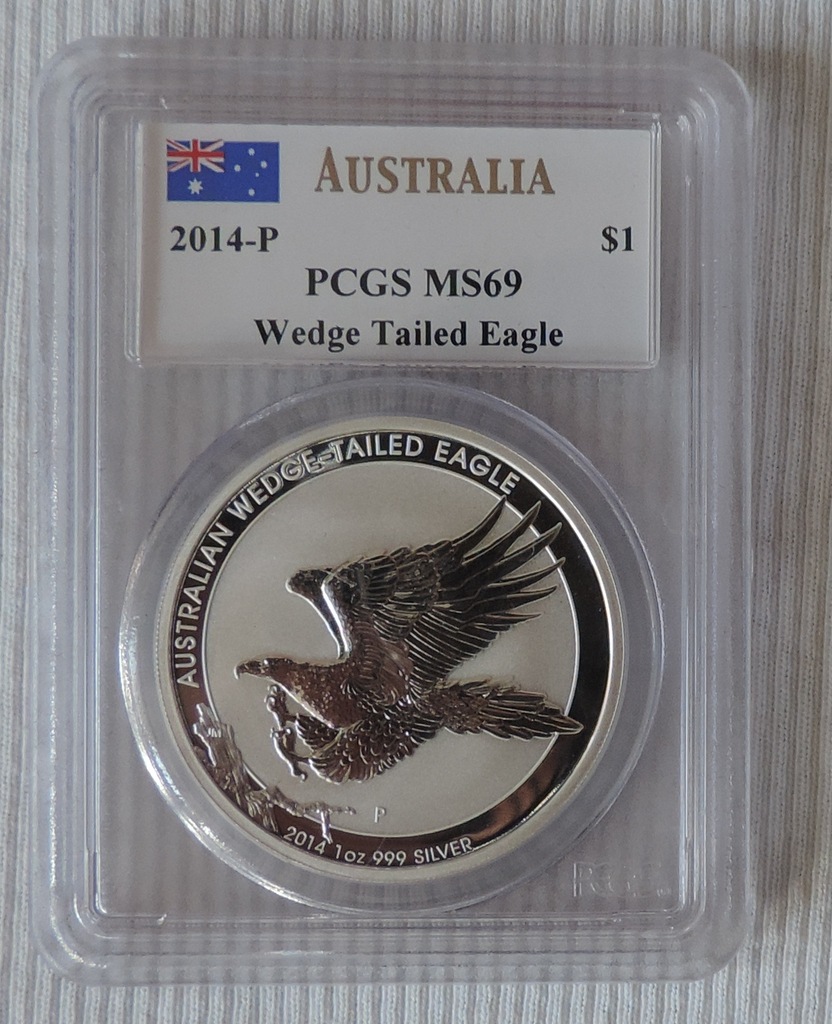 Australia Orzel 14 Ms69 Uncja Srebra 1 Oz Ag 999 Oficjalne Archiwum Allegro