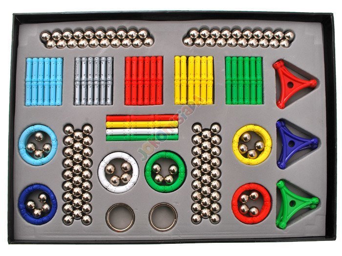 KLOCKI MAGNETYCZNE NEODYMOWE Magnet Plus - 320 el