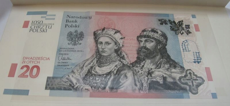 BANKNOT MIESZKO DOBRAWA 20 ZŁ 2017R