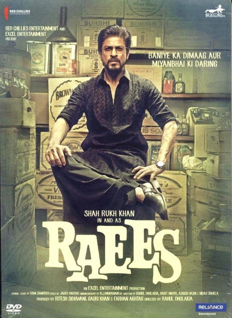 RAEES (DVD) : Shah Rukh Khan NOWOŚĆ Bollywood
