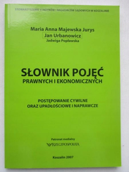 Słownik pojęć prawnych i ekonomicznych