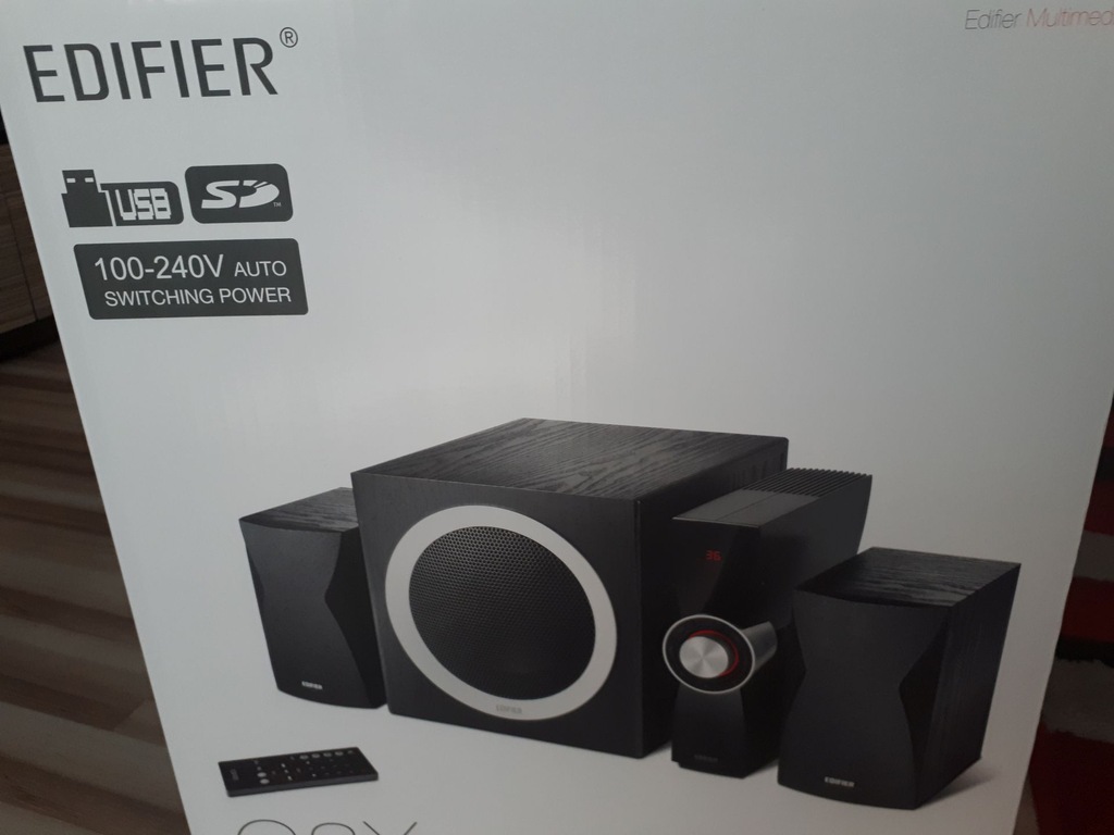 GŁOŚNIKI 2.1 EDIFIER C3X /PILOT/GW/USB/SD BCM !!!