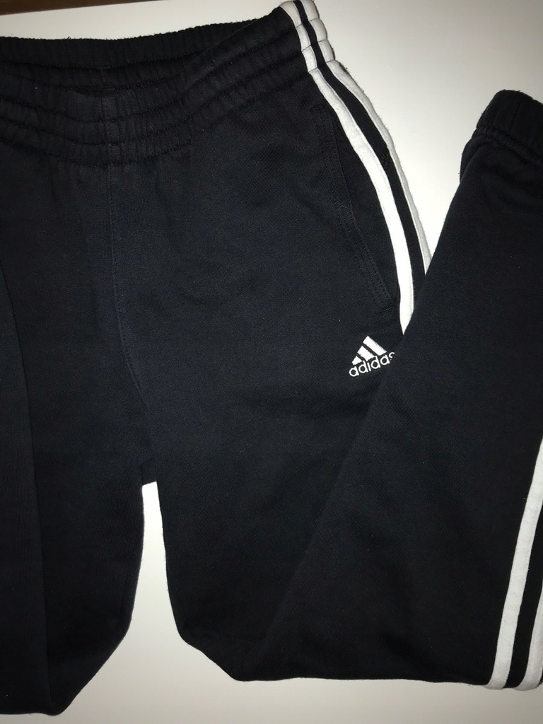 Adidas spodnie czarne 3 stripes hit blogerskie