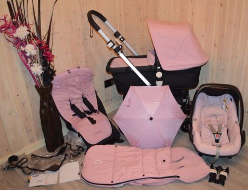 Wózek gwiazd pudrowy roz BUGABOO 3 Cameleon 3w1 +