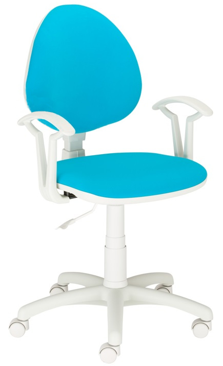 Krzesło obrotowe SMART WHITE niebieskie Nowy Styl - 7166601075 ...