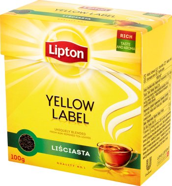 Lipton Yellow Label herbata czarna, liściasta 100g