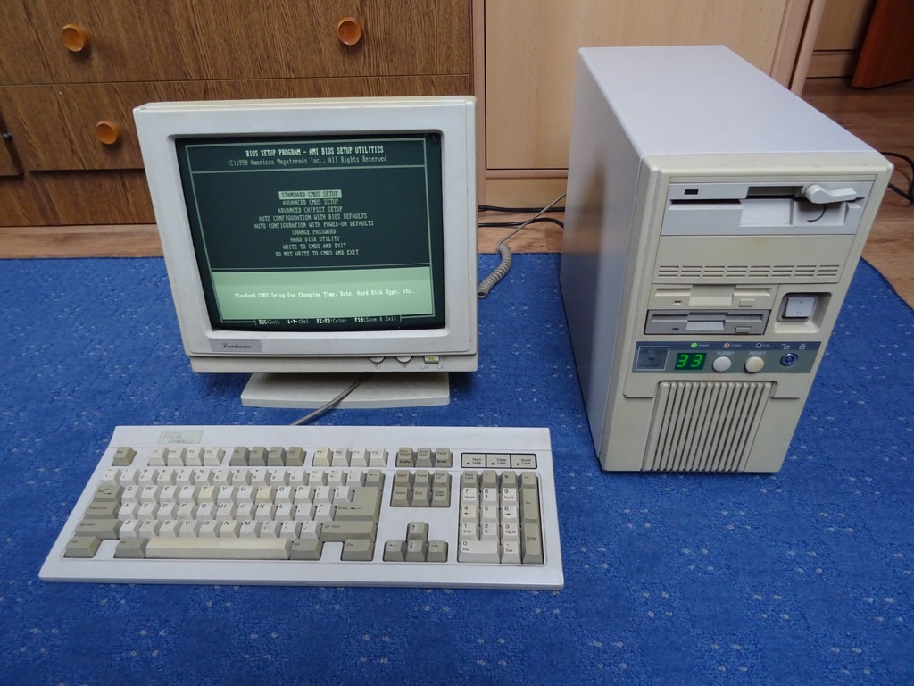 Komputer AZTECH Intel 386 33 MHz Vintage Oldschool