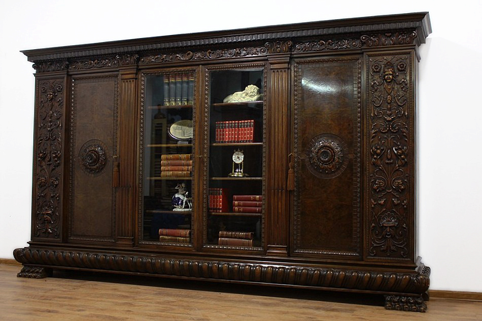 WYJĄTKOWA WIELKA BIBLIOTEKA NA LWICH ŁAPACH 320 cm