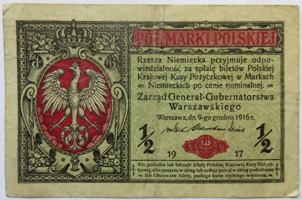 1/2 Marki 1917 - Polska