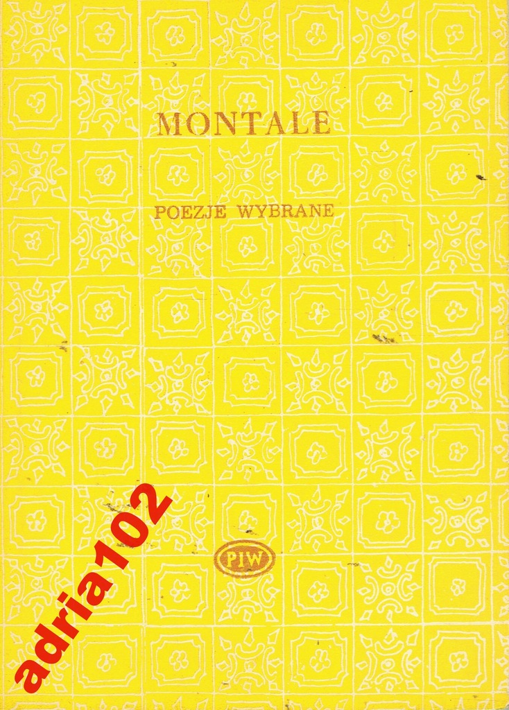 EUGENIO MONTALE - POEZJE WYBRANE