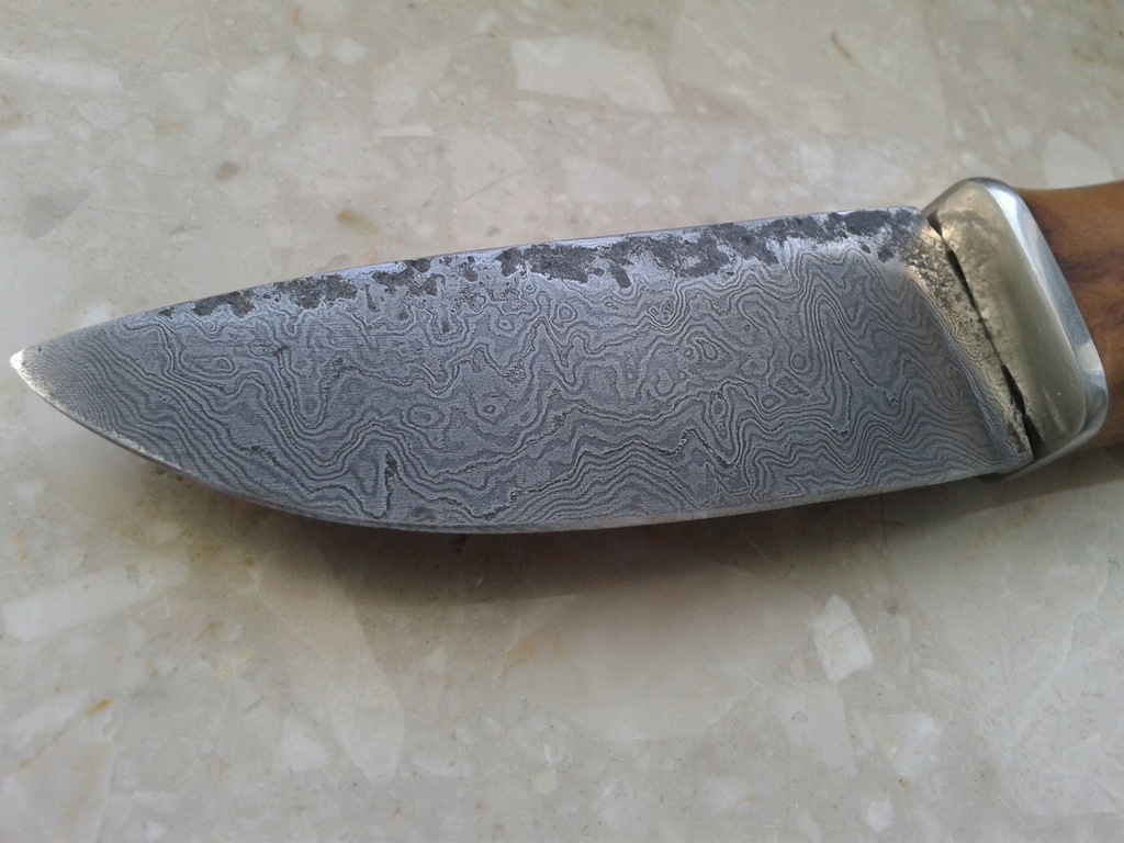 Nóż Damast Dziwer Wootz Bułat Custom Knifemaking 7702182118