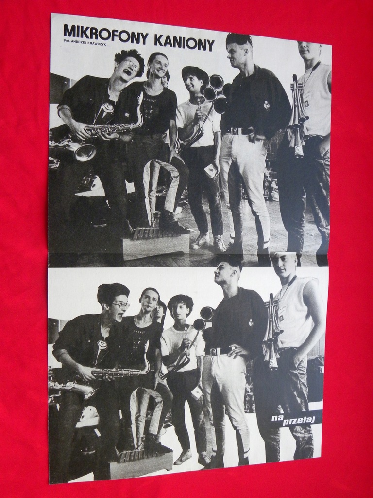MIKROFONY KANIONY plakat z lat 80 JAROCIN 86