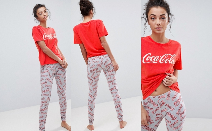 Y2B108*TALL PIŻAMA DAMSKA COCA COLA 38  L00
