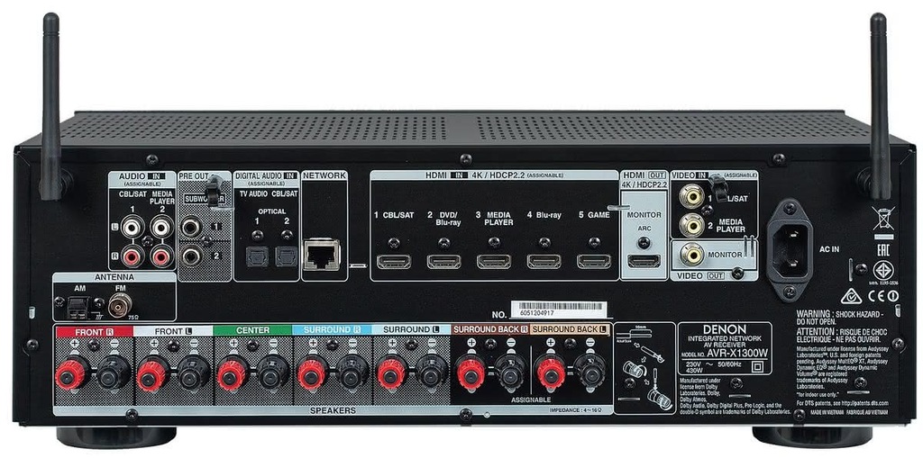 Amplituner DENON AVRX1300W 4K UHD 7.2 LICYTACJA! 7769625278