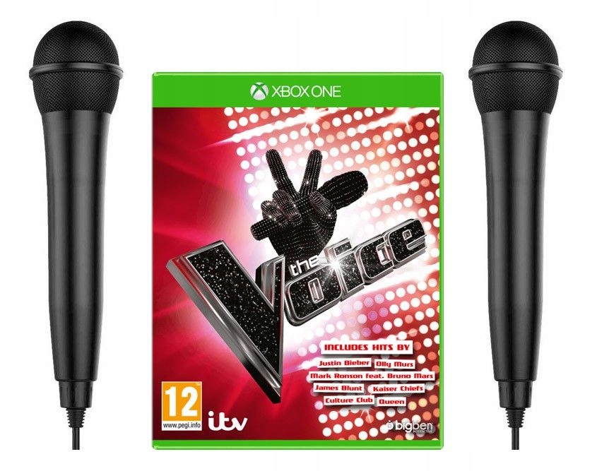 THE VOICE XBOX ONE + 2x NOWY MIKROFON KARAOKE 7675475847 oficjalne