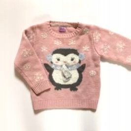 Sweter z pingwinem 92 świąteczny jak zara hm